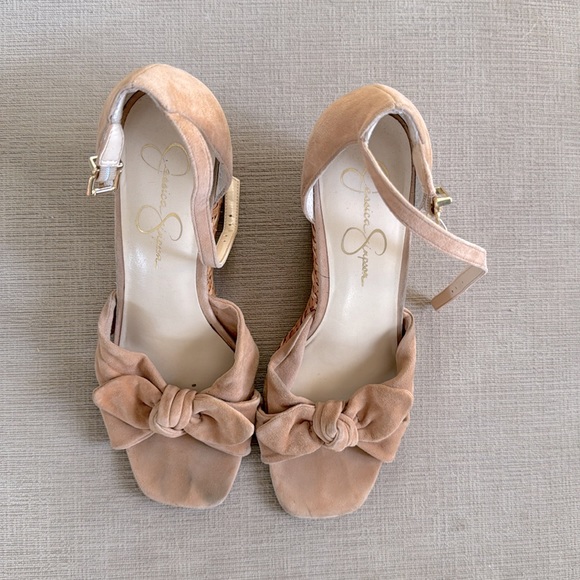 Once worn Bow Wedges - Picture 2 of 5